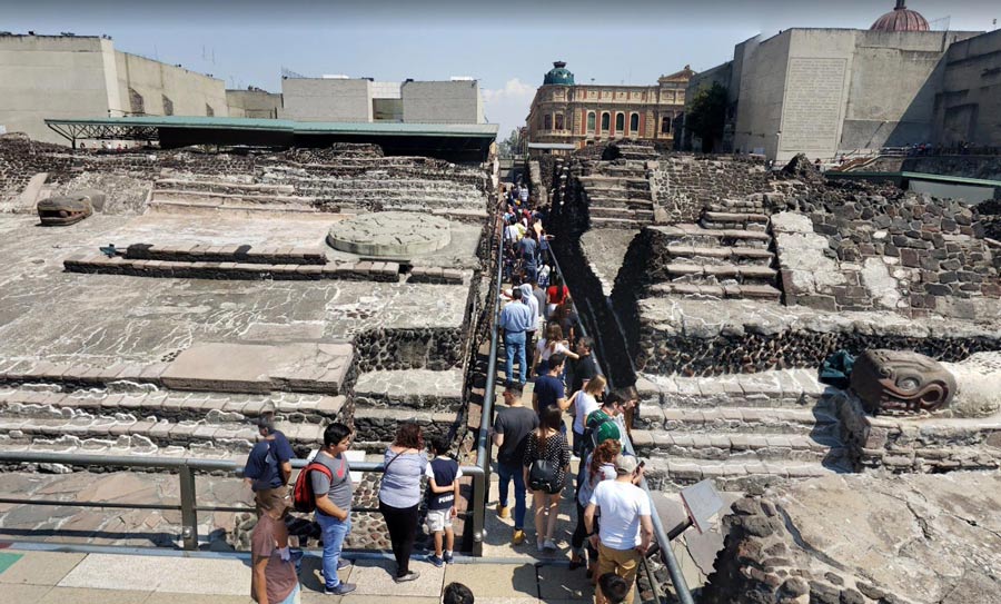 ruinas del templo principal de tenochtitolan #templotenochtitlan #ruinasaztecas