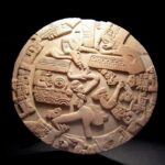 piedra azteca estilo a la piedra de coyoalxahqui #inteligenciaartificial #ia