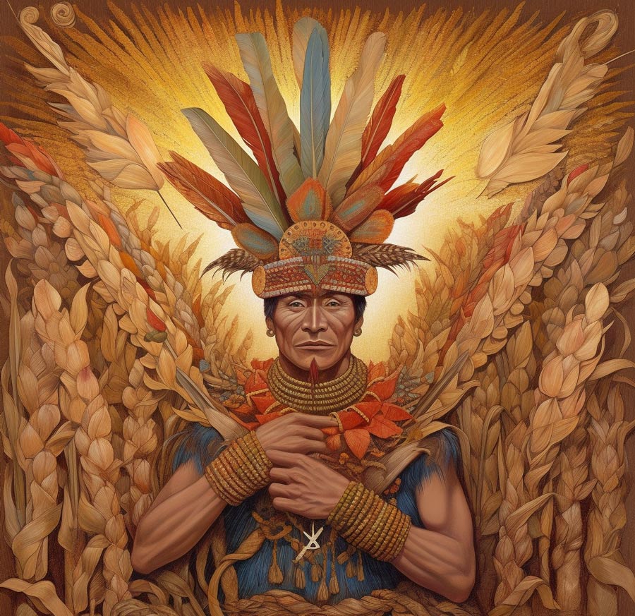 dios del maiz azteca #diosesazteca #centeotl