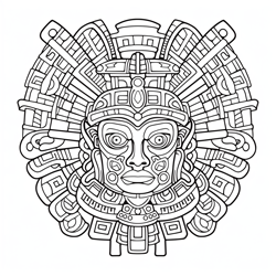 aztecas para pintar #dibujosaztecas #dibujosparacolorear