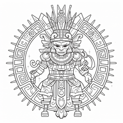 dibujos aztecas de dioses para colorear #dibujosaztecas #dibujosculturaazteca #dibujosparacolorear
