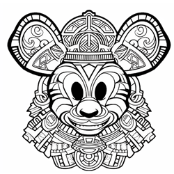 dibujo motivo azteca para colorear #dibujosaztecas #coloreardibujosaztecas