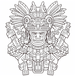 dibujos aztecas para pintar #dibujosaztecas
