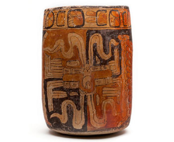 vaso policromo azteca #arteazteca #ceramicaazteca