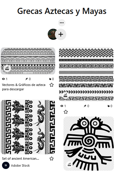 grecas aztecas y mayas #grecasaztecas #grecas #simbolosaztecas #pinterest