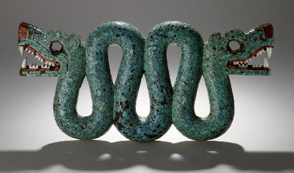 ornamento ceremonial en forma de serpiente #arteazteca #britishmuseum